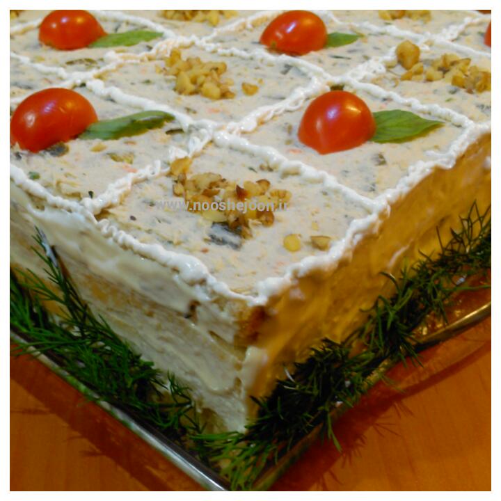 کیک مرغ، 16 اسلایس