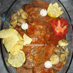 خوراک زبان گوساله (تا دو کیلو)